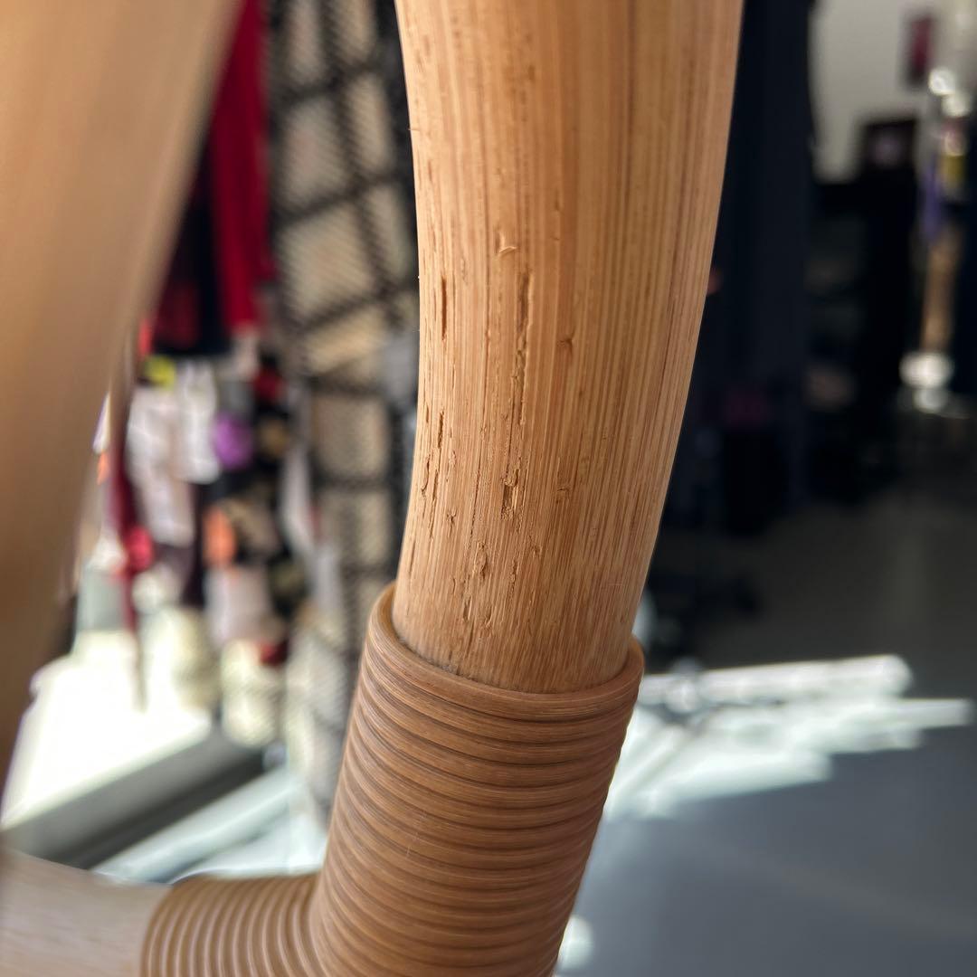 チェア付きベビーベッド　ラタンゆりかご