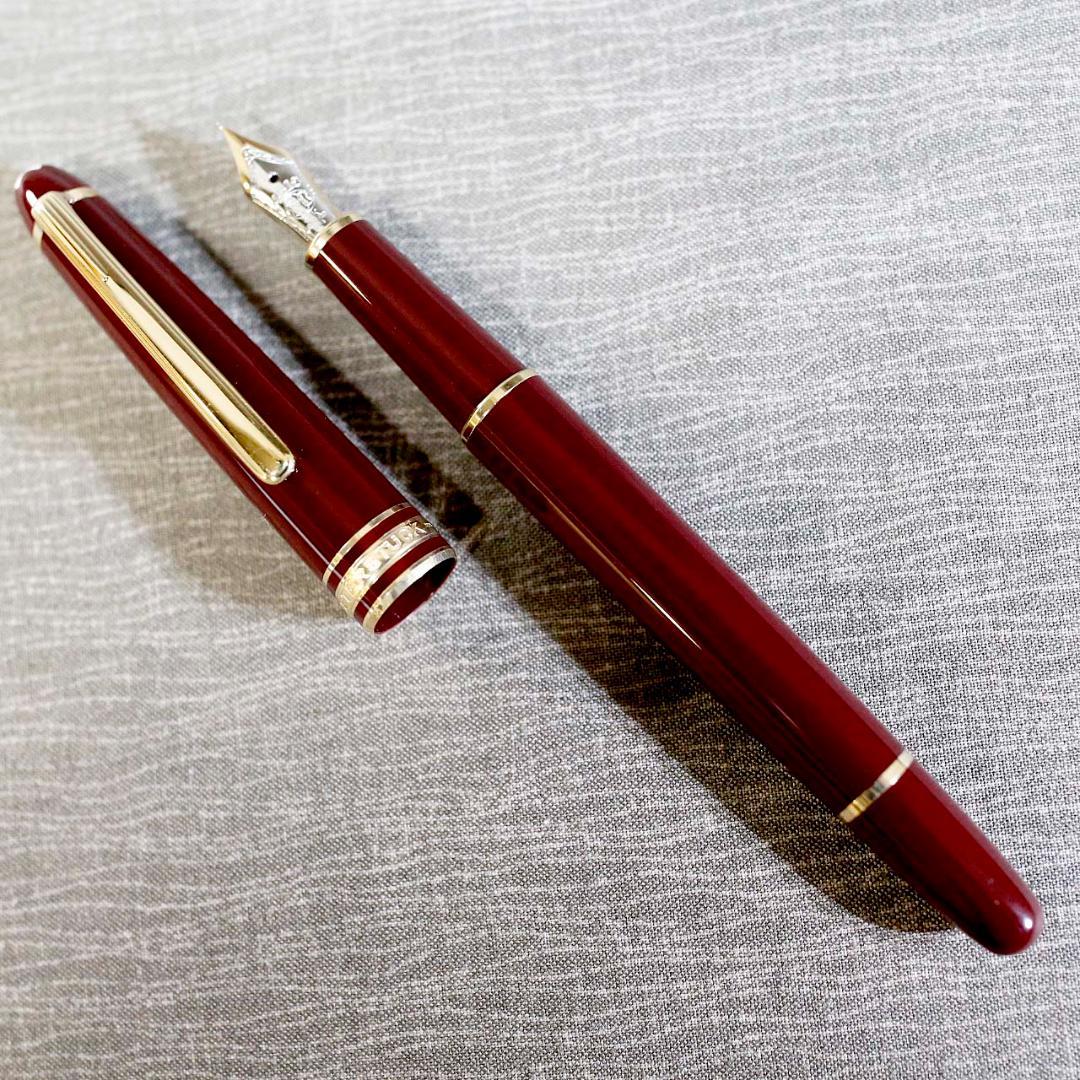 【美品 送料込み】モンブラン 万年筆 １４４ マイスター ボルドー