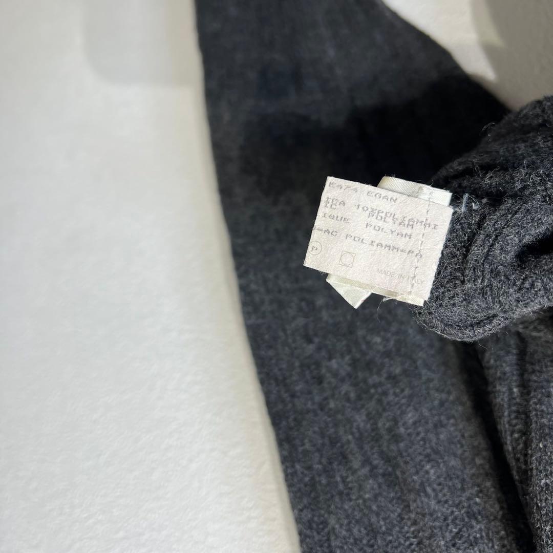 希少 美品 ドルチェアンドガッバーナ 上質 ウール Vネック リブ ニット 48