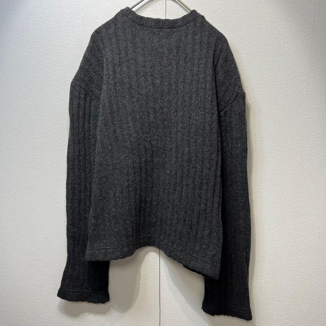 希少 美品 ドルチェアンドガッバーナ 上質 ウール Vネック リブ ニット 48