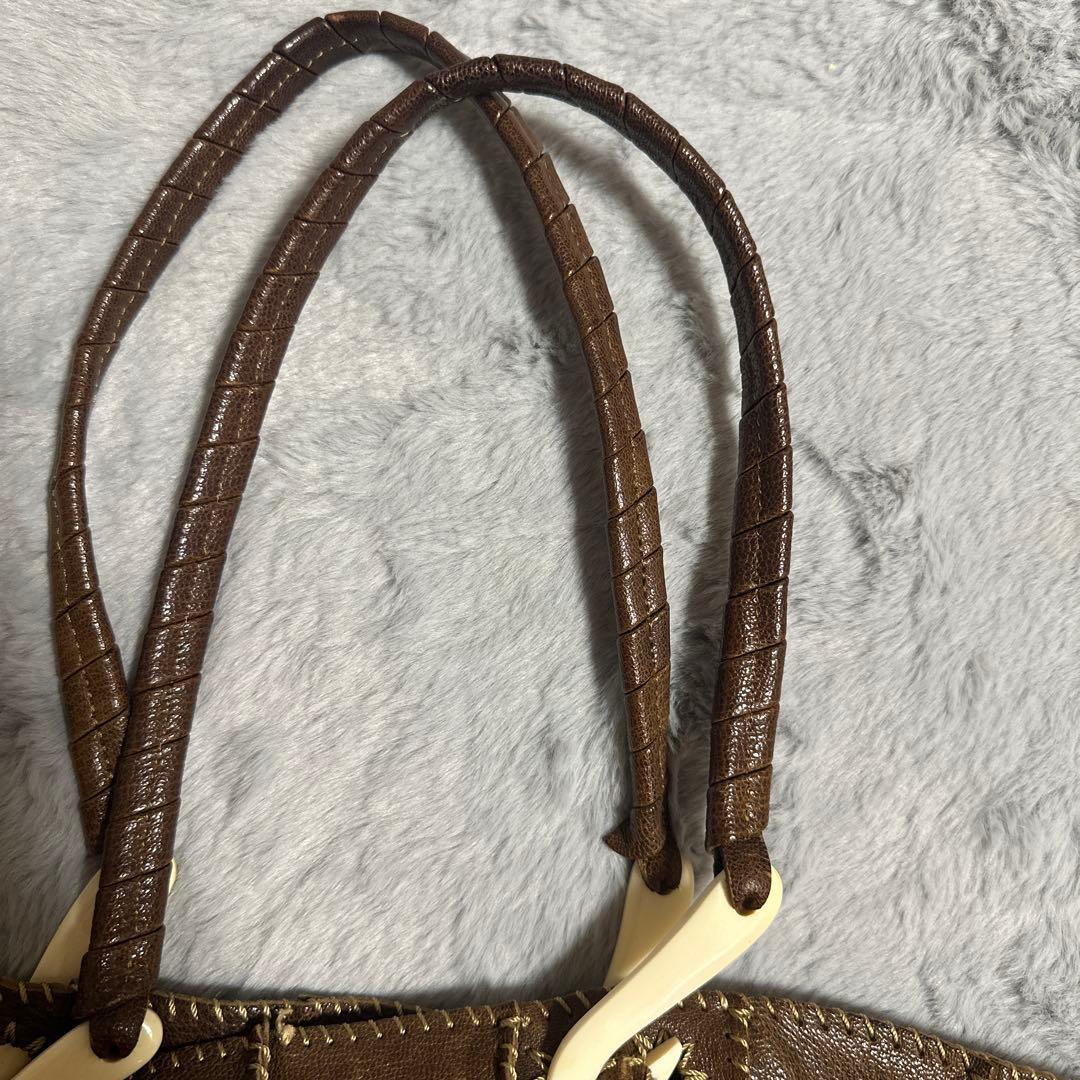 ジャマンピエッシュJamin Puech トートバッグ　ブラウン HONU オヌ