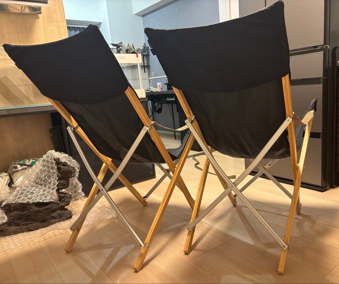 スノーピーク 雪峰祭 限定 Take!チェアロング ブラック 2脚セット