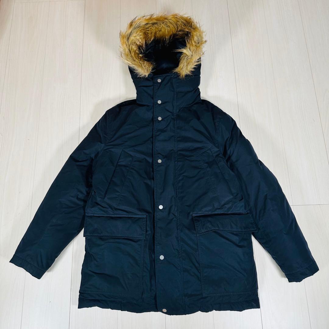 ポールスミス ダウンジャケット コート 現行 マルチストライプ ネイビー　S