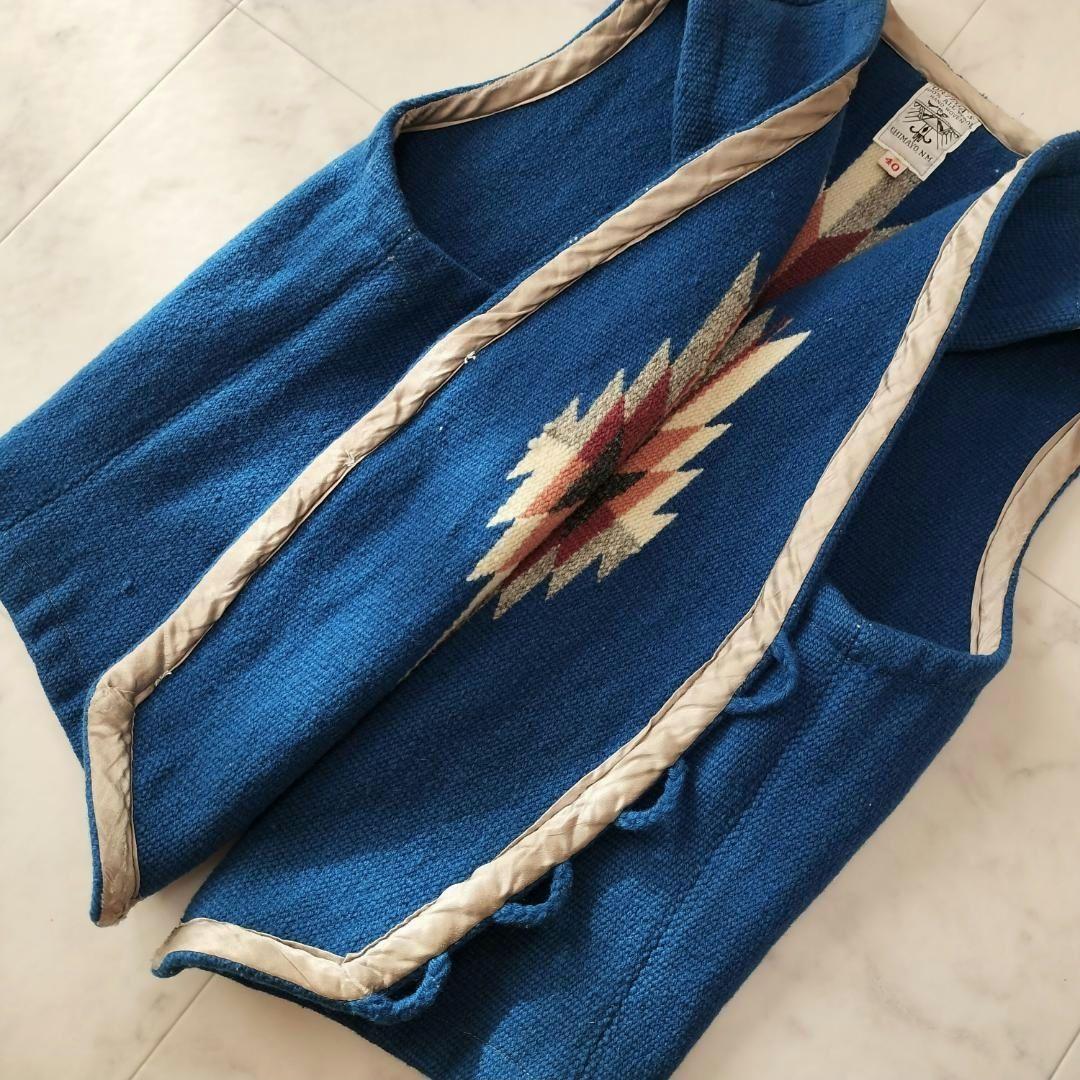 希少 赤タグ ORTEGA’S ブルー 40 ポインテッドチマヨベスト オルテガ