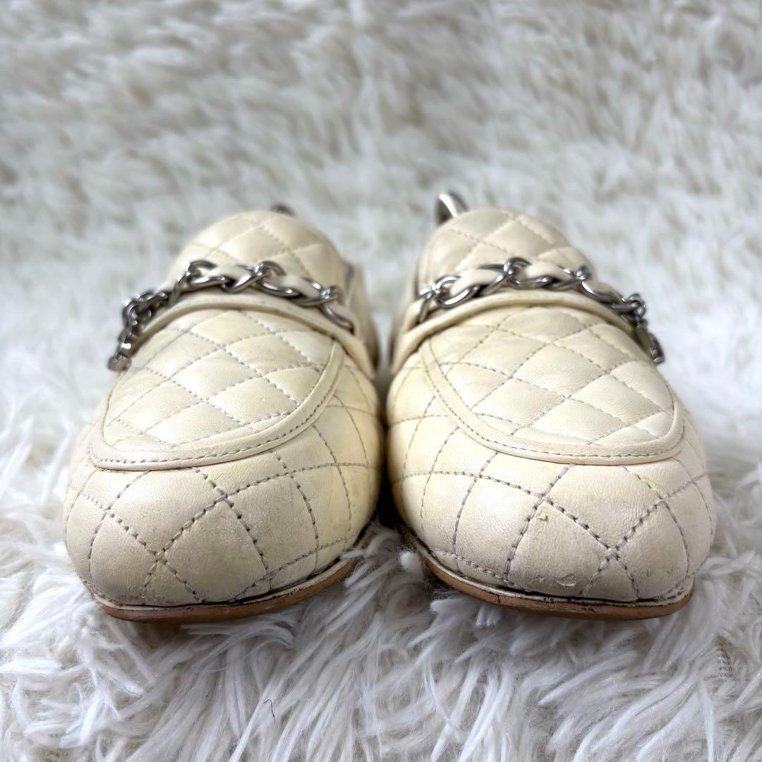 CHANEL シャネル　マトラッセ　チェーン　チャーム　ココマーク　ローファー