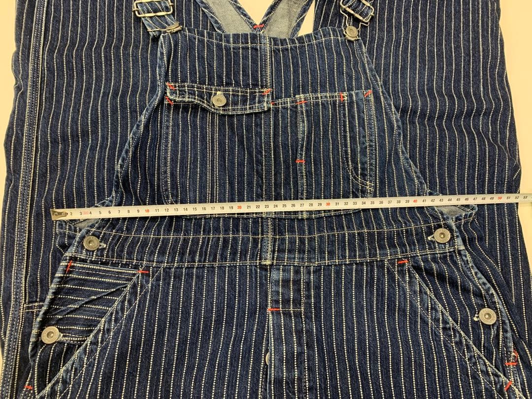 【日本製】オールドフラットヘッド デニム ウォバッシュ オーバーオール