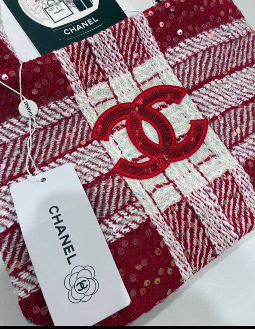 CHANEL トートバッグ シャネルノベルティ　バッグ　ショルダーバッグ　赤