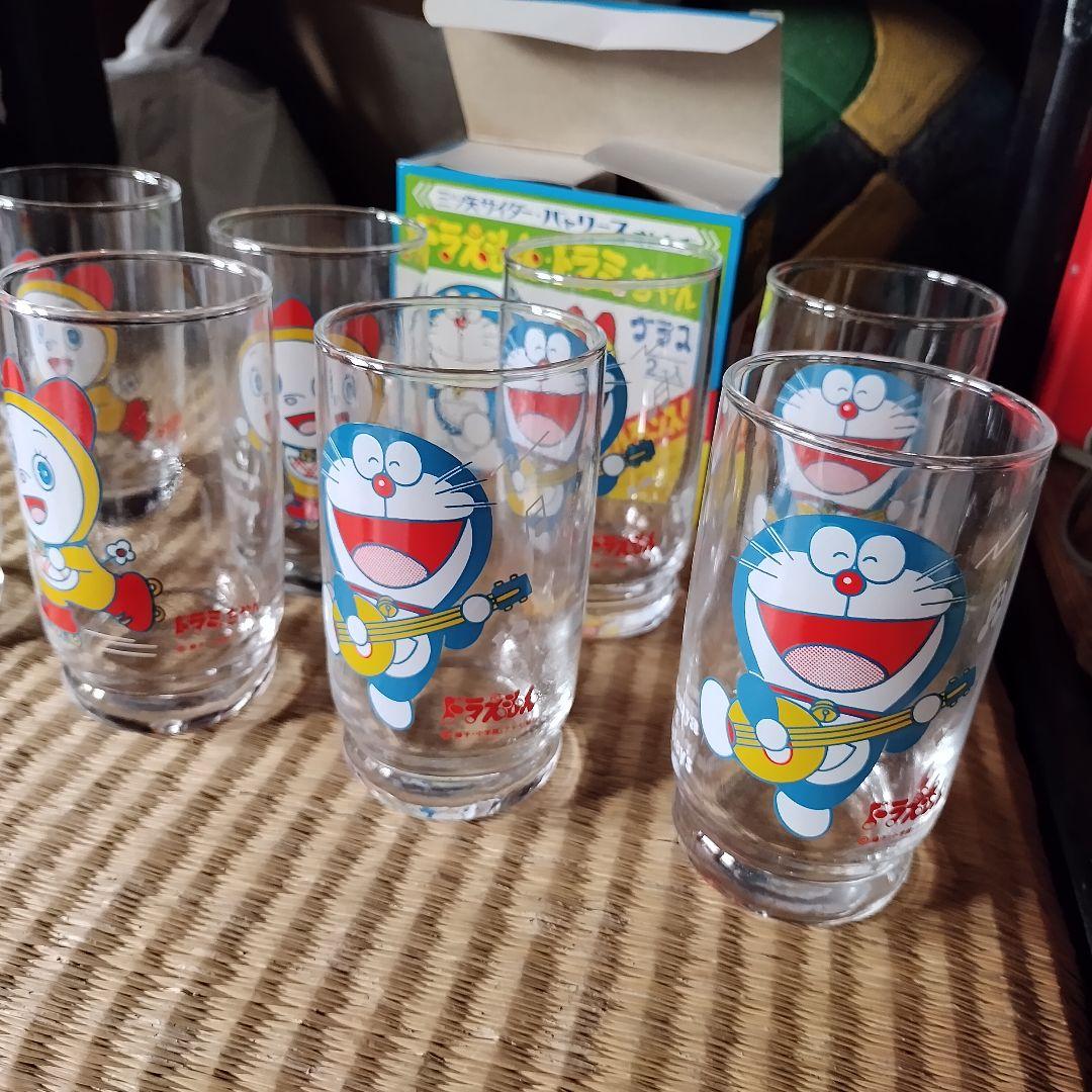 ☆Rainbow☆三ツ矢サイダーバ☆ドラえもんドラミちゃんグラス19箱