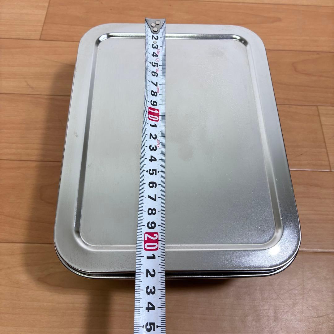 【美品】ステンレス 保存容器 バット 蓋付き 9個セット 業務用