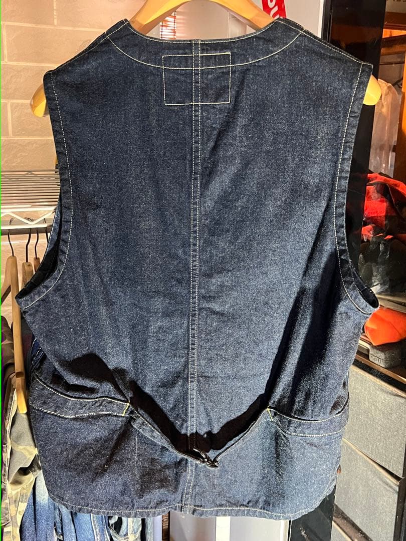 断捨離　SUGARCANE wabash vest denim 42 ＸＬ
