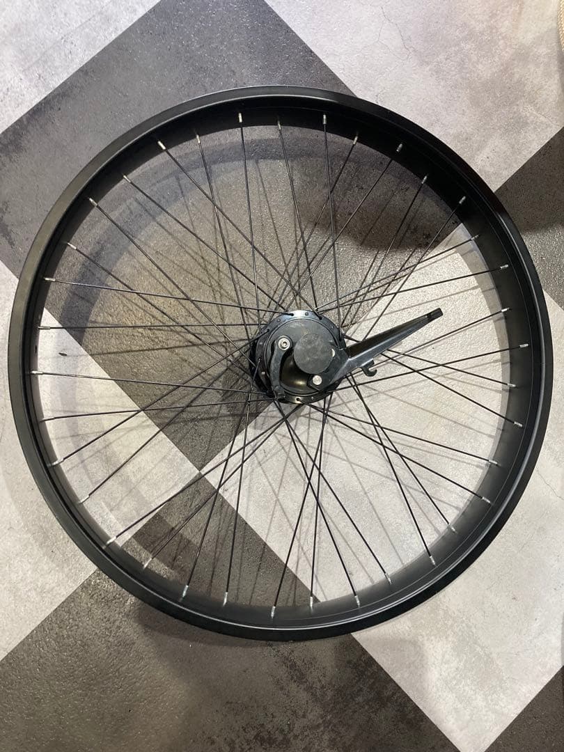 h*u様 完組ホイール_26×65mm_ドラムブレーキ_ブラック
