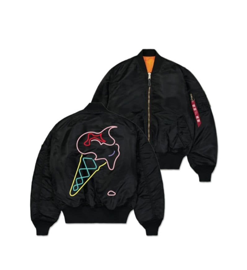 blur マジック・ウィップ・アニヴァーサリー・ブラック・ボンバー・ジャケット