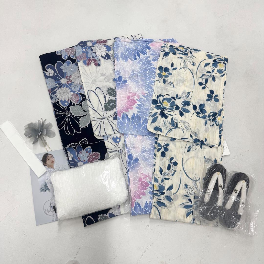 Dita 浴衣 9点セット レディース 兵児帯 下駄 まとめ売り