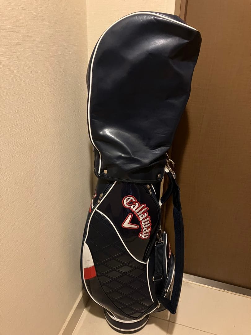 【キャロウェイ】レディースキャディバッグ、ネイビー、美品