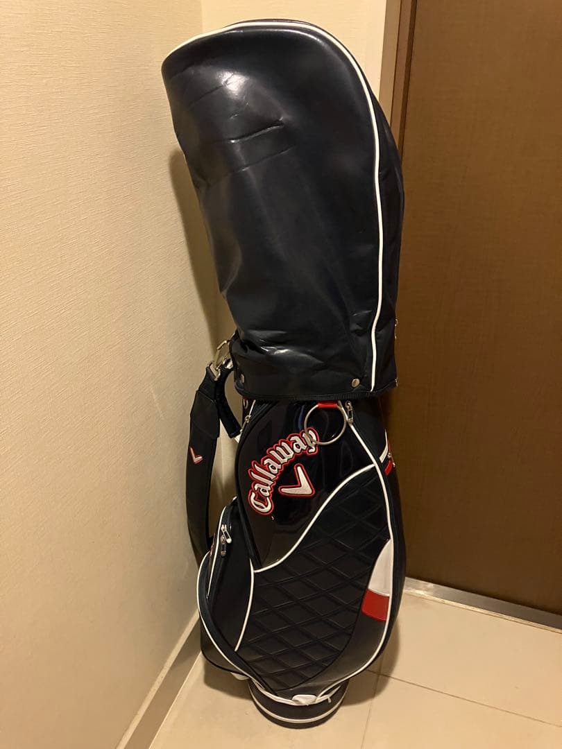 【キャロウェイ】レディースキャディバッグ、ネイビー、美品