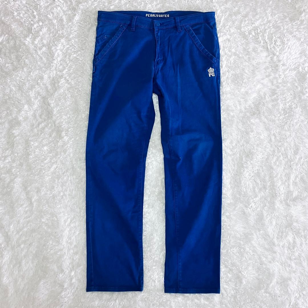 パーリーゲイツ ゴルフパンツ カラーデニム ストレッチ サイズ6