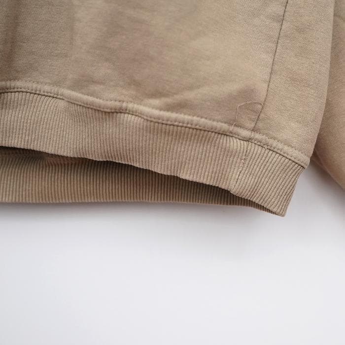 ハーレーダビッドソン デカ刺繍 スウェット ベージュ バイク 3XL 裏パイル