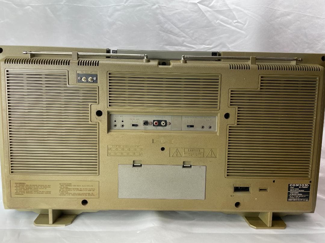 80年代 CONION C-100F レトロラジカセ シルバー