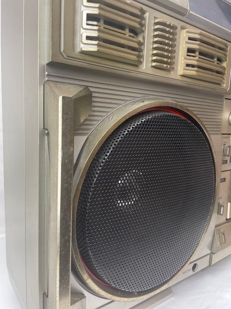 80年代 CONION C-100F レトロラジカセ シルバー