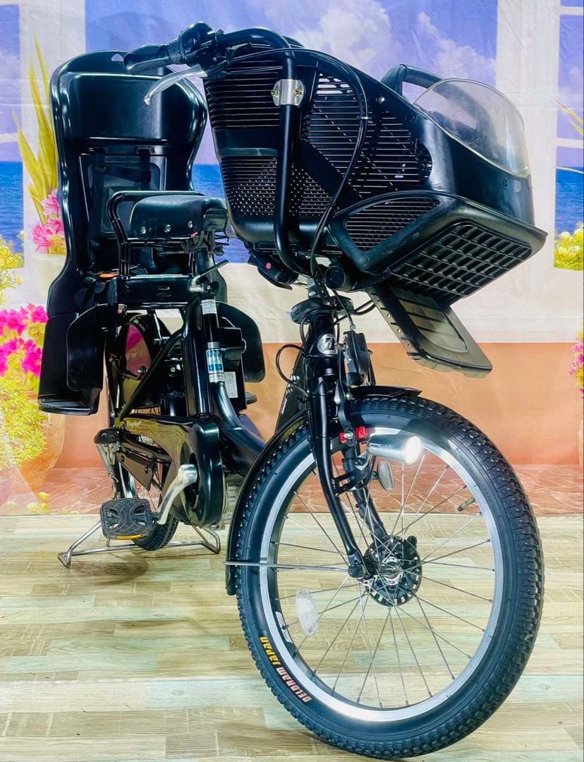 超特価！アンジェリーノ12AH⭐️ブリヂストン子供乗せ電動アシスト自転車Y3284