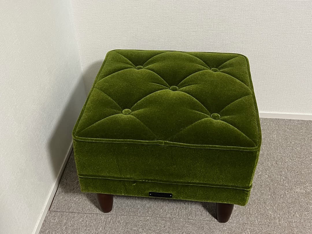 【2/25まで限定出品】カリモク60 オットマン モケットグリーン