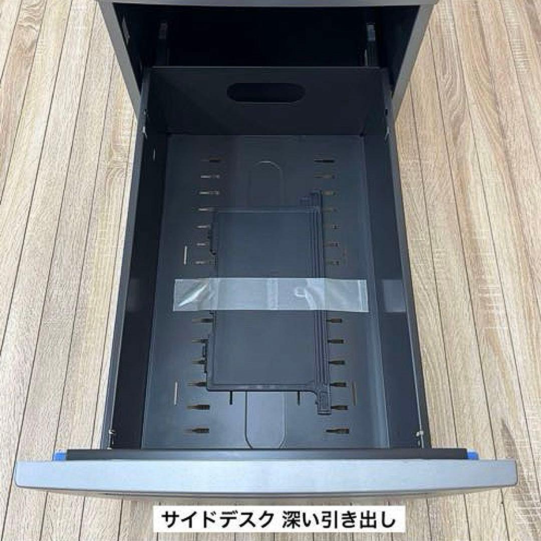 出品2/10まで★オカムラ 両ラウンド メインデスク ★3段サイドデスクは別出品