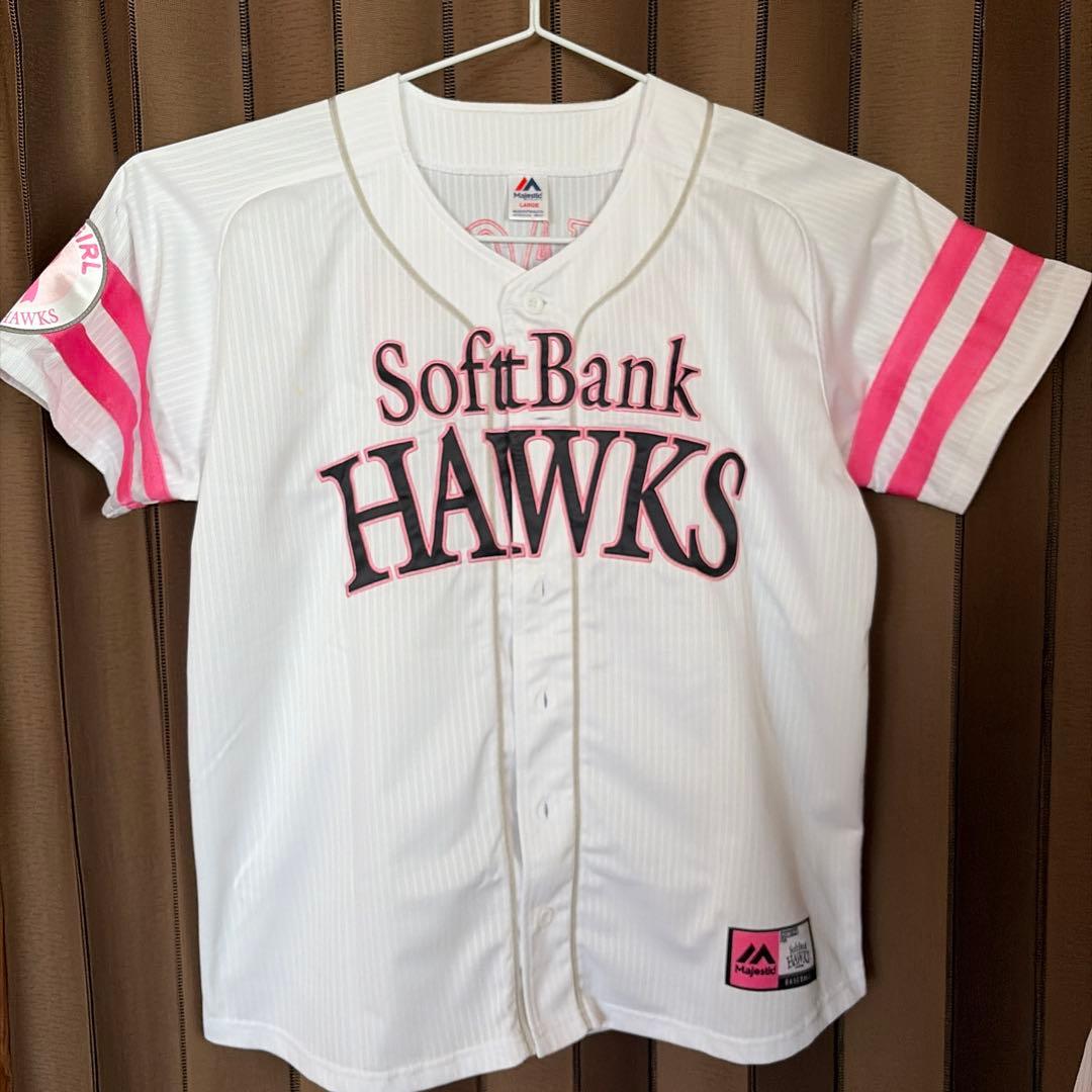 福岡ソフトバンクホークス 柳田悠岐ユニフォーム 背番号9 ピンクフルデー L