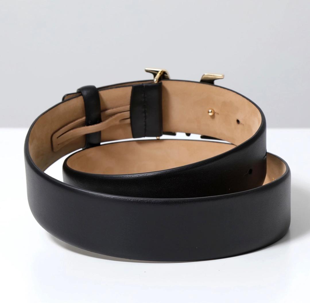 【極美品✨】希少✨ MaxMara マックスマーラ　ベルトレザー Mロゴ ベルト