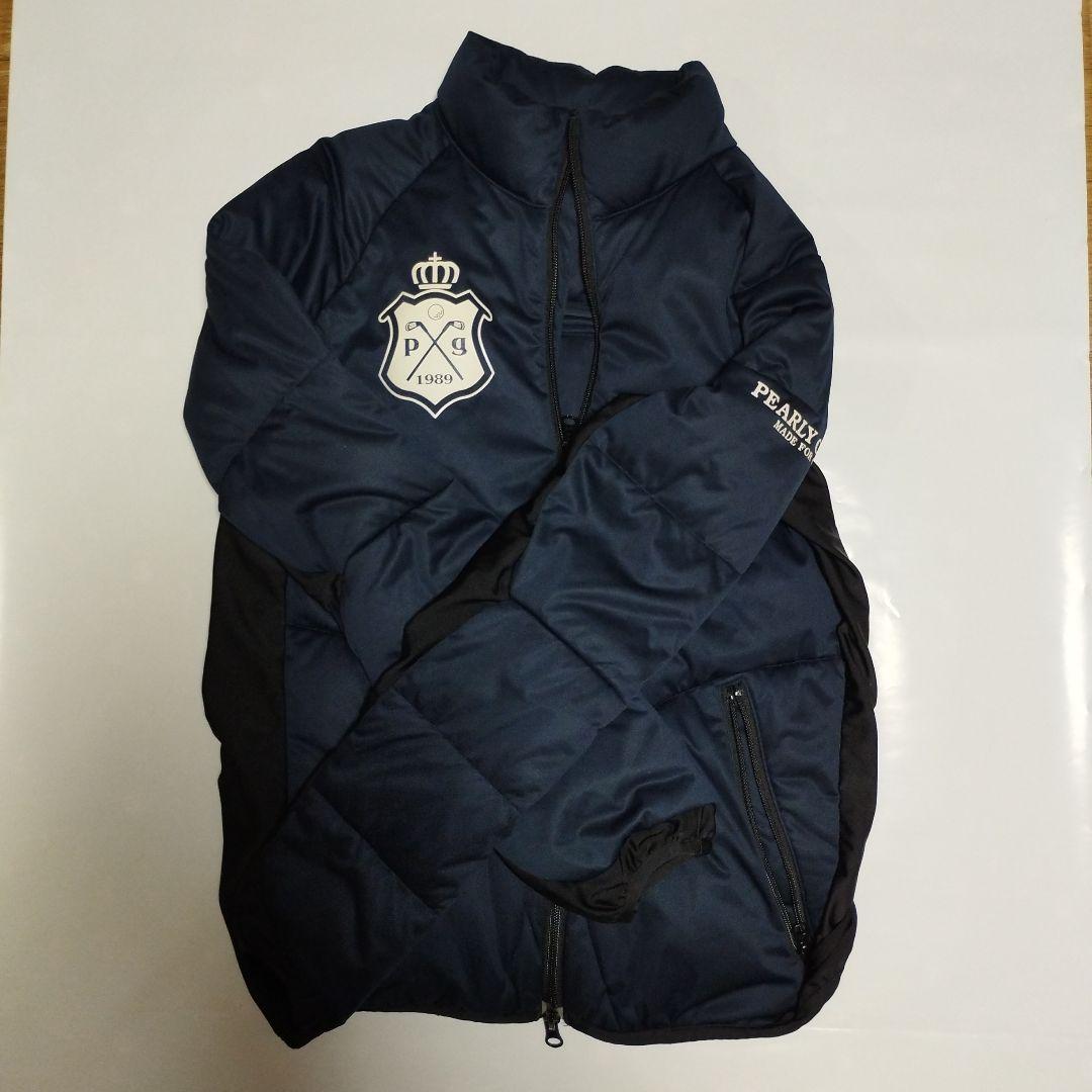 美品　パーリーゲイツ　ダウン90% ゴルフ ダウンジャケット　 紺　ネイビー