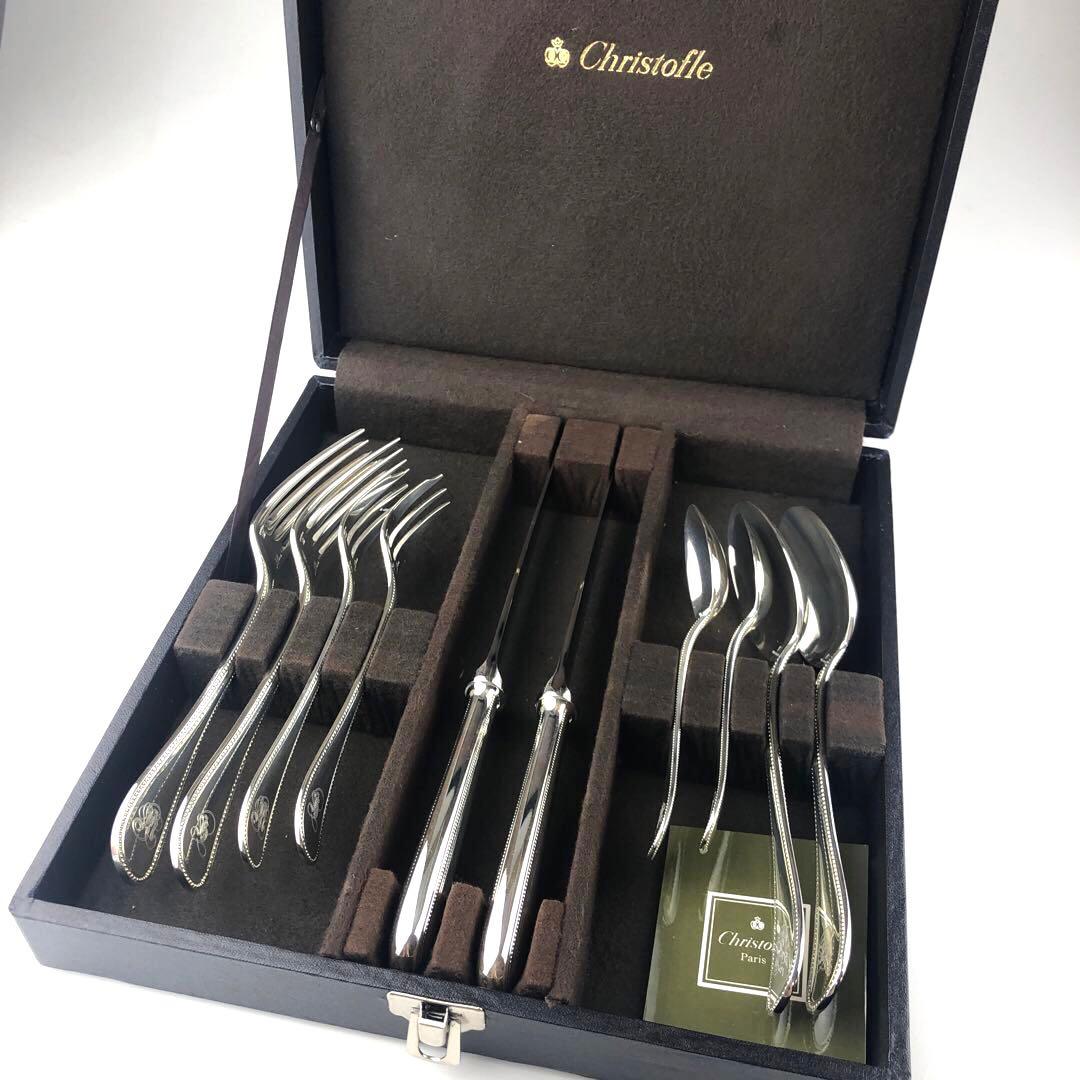 Christofle カトラリーセット 収納ケース付き