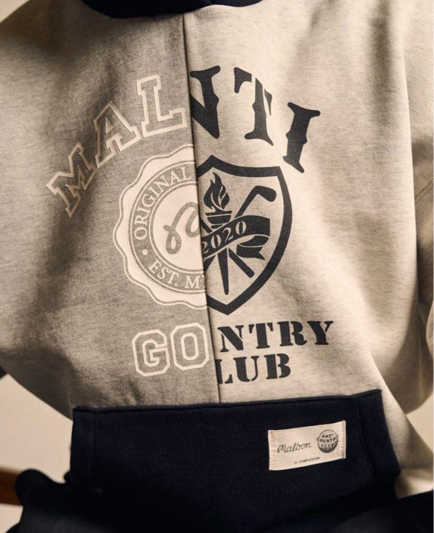 メンズウェア MALBON x ANTi COUNTRY CLUB TOKYO HOODIE