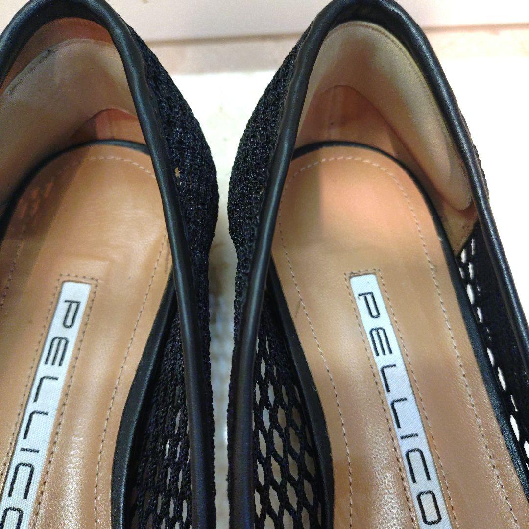 PELLICO メッシュローファー 黒