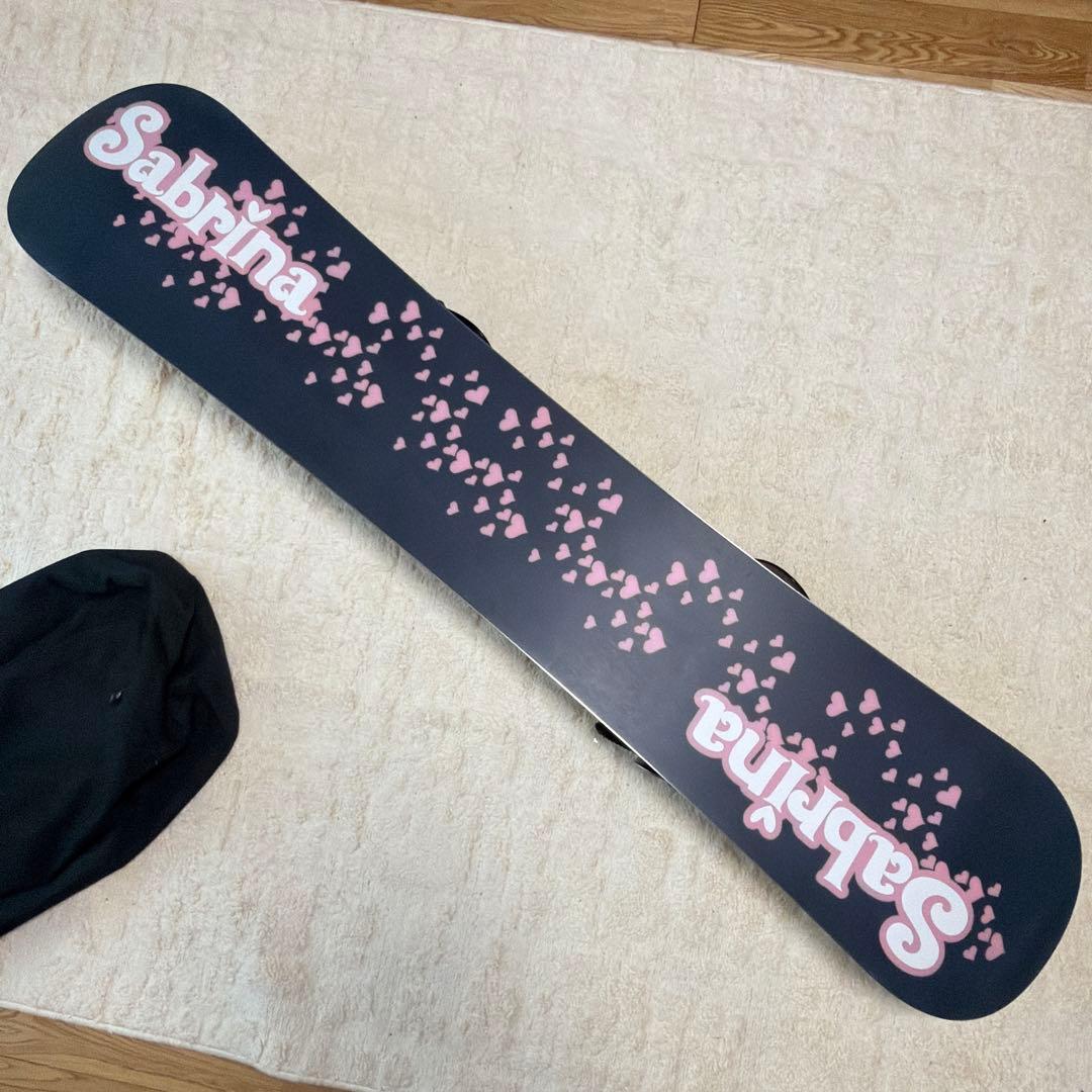 Sabrina スノーボード　144cm HEADビンディング　キスマークバッグ