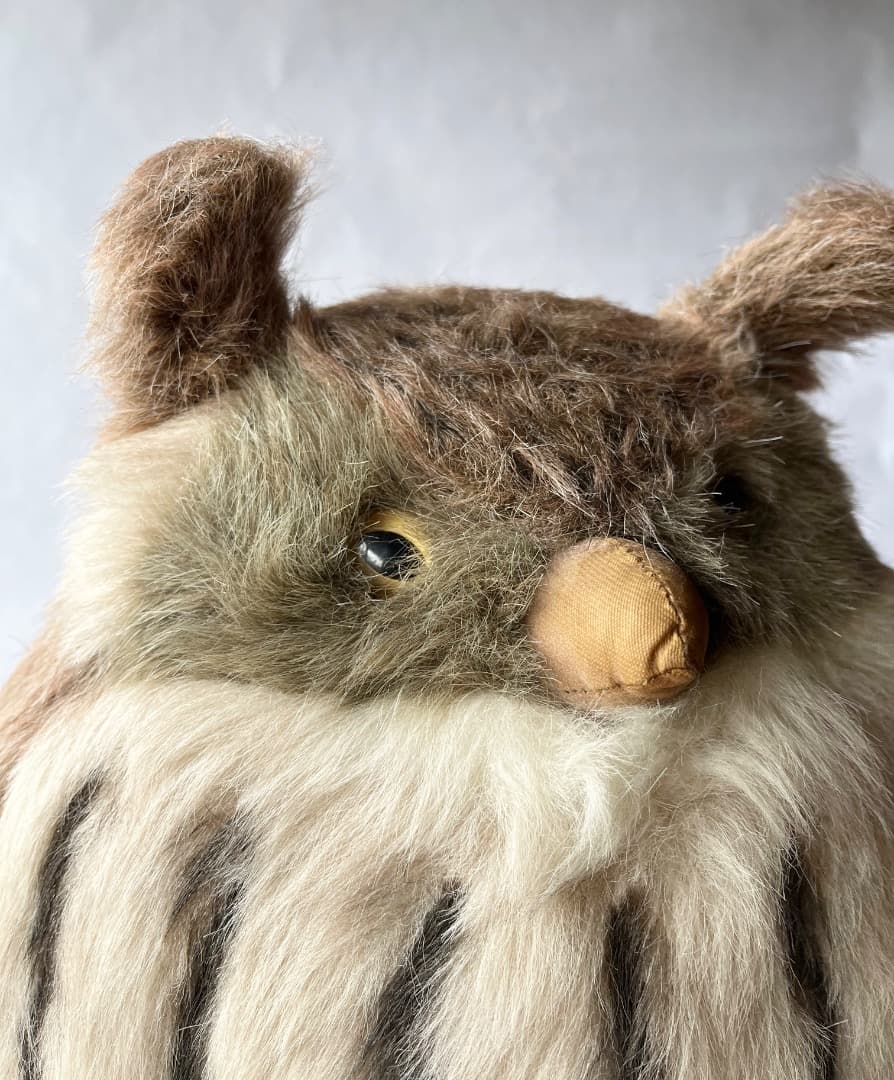 【希少】大型 | やまね工房 ミミズク ぬいぐるみ｜民芸工芸