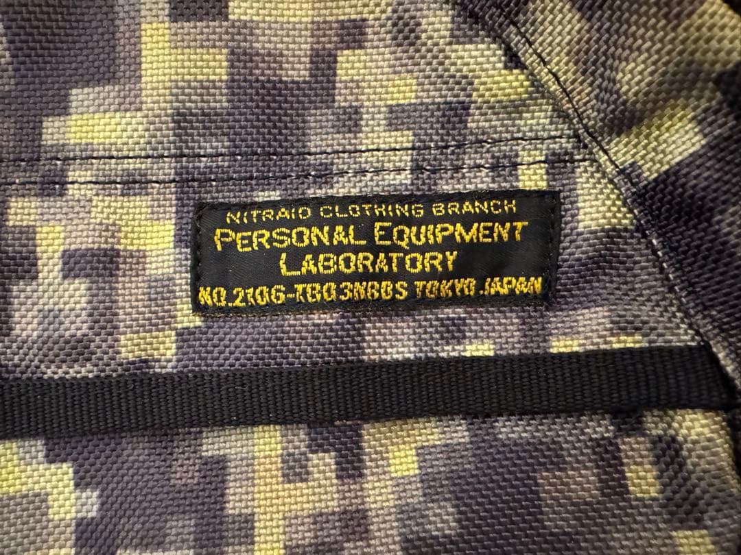 【激レア★美品】nitraid モザイク　リアルウィード　ウエストバッグ