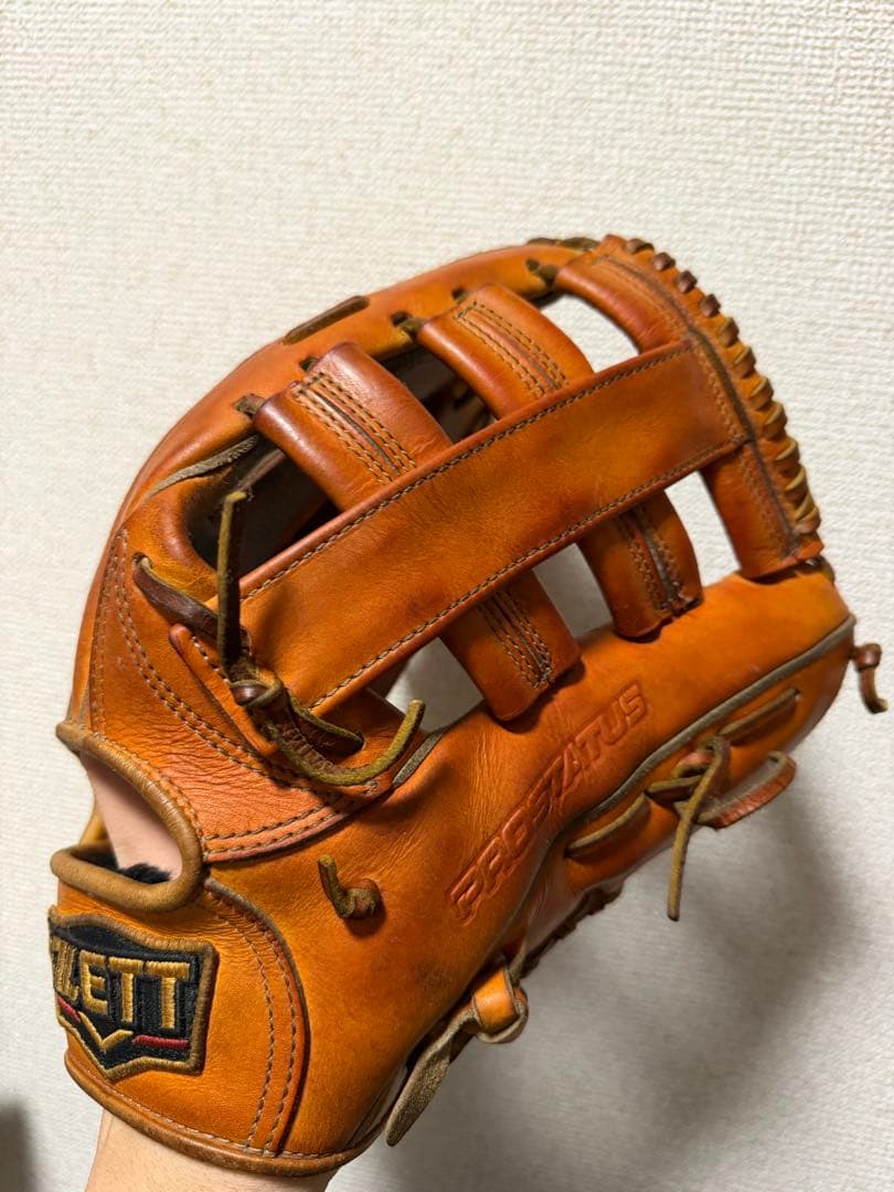 し*ま様 ゼット プロステイタス 外野 グローブ 硬式 軟式