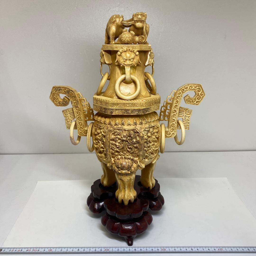 極上　特大　香炉　2514g 高さ約35㎝トカコ　東さ8-0208☆2F