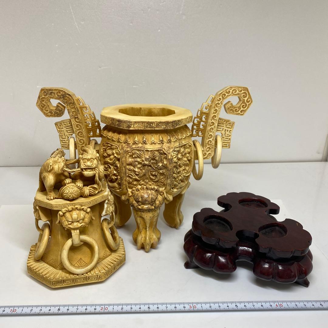 極上　特大　香炉　2514g 高さ約35㎝トカコ　東さ8-0208☆2F