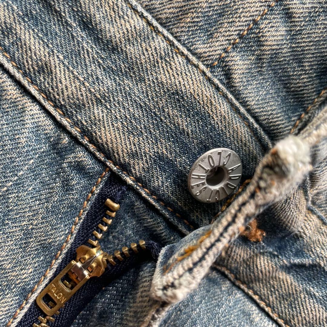 アディクトクローズ USED加工 デニム ジャンプスーツ オールインワン 34