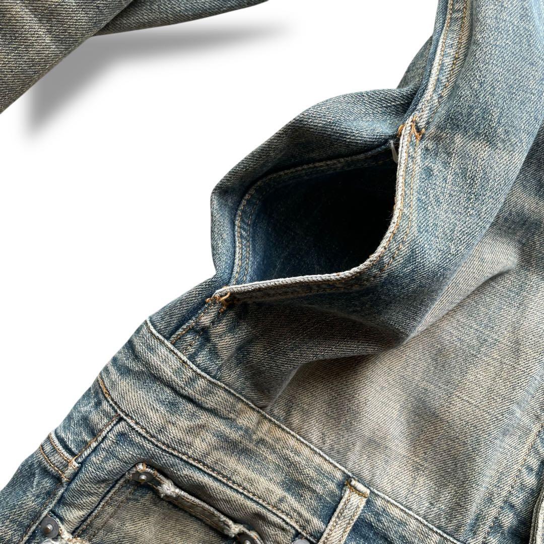 アディクトクローズ USED加工 デニム ジャンプスーツ オールインワン 34