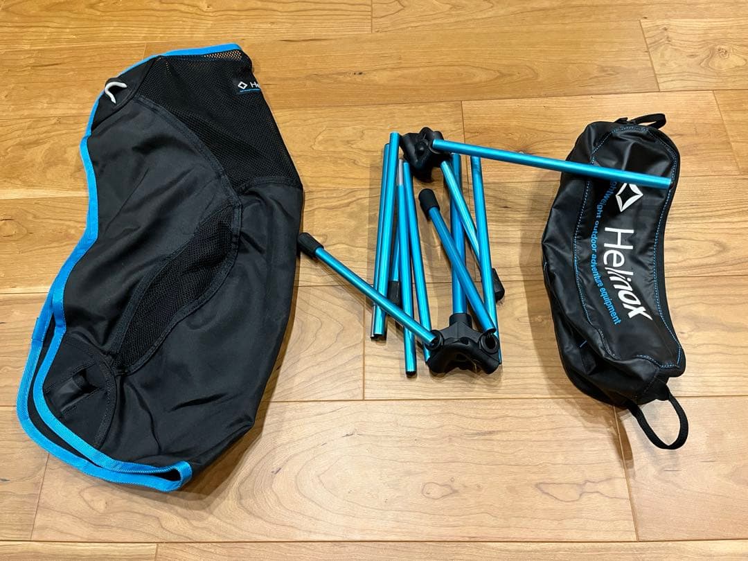 【美品】Helinox チェアワン アウトドアチェア ブラック/ブルー