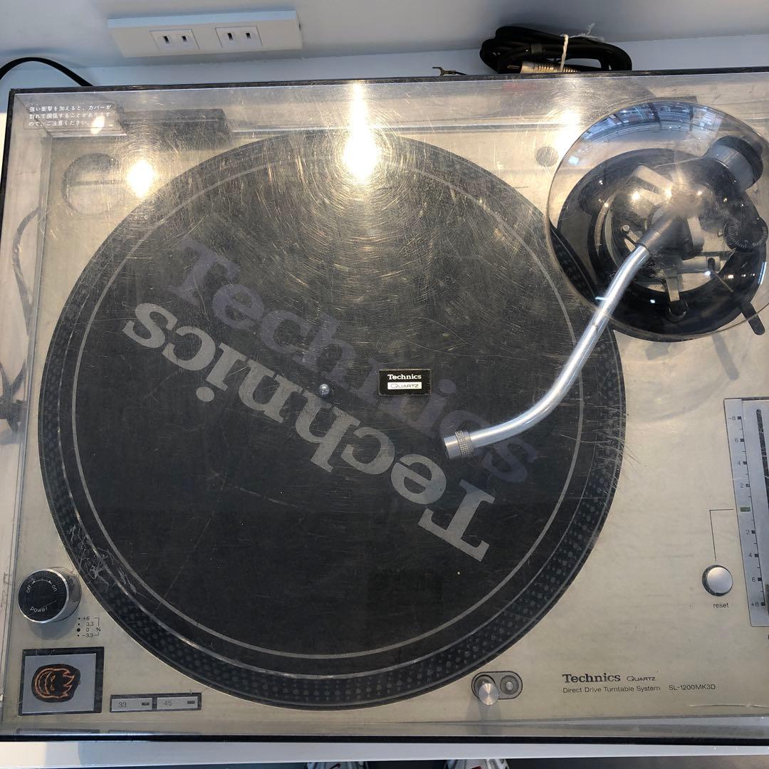 Technics SL-1200MK3Dターンテーブル 電源入りました