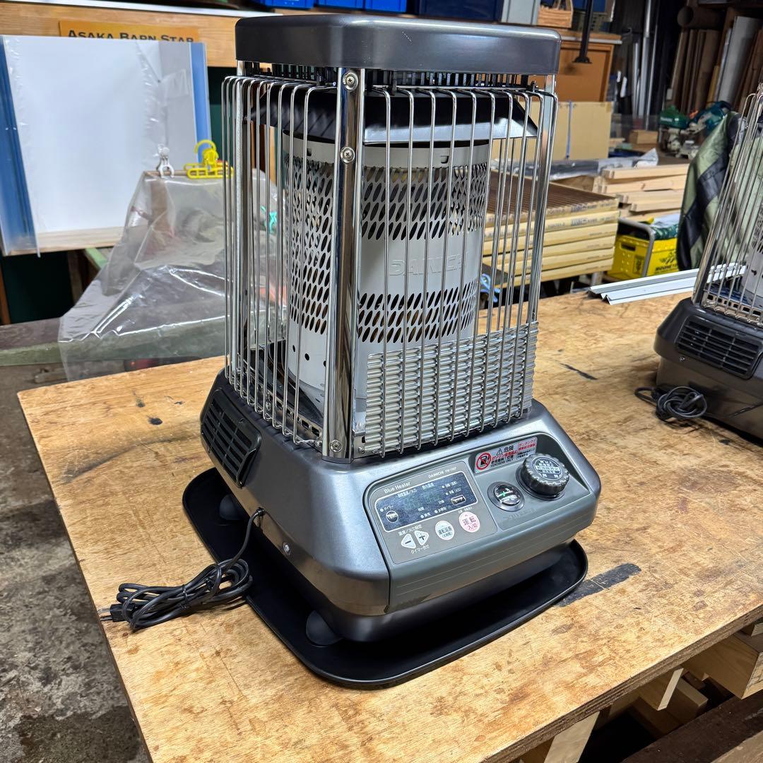 ①DAINICHI FM-196F ガスファンヒーター 円筒形 安全ガード付き