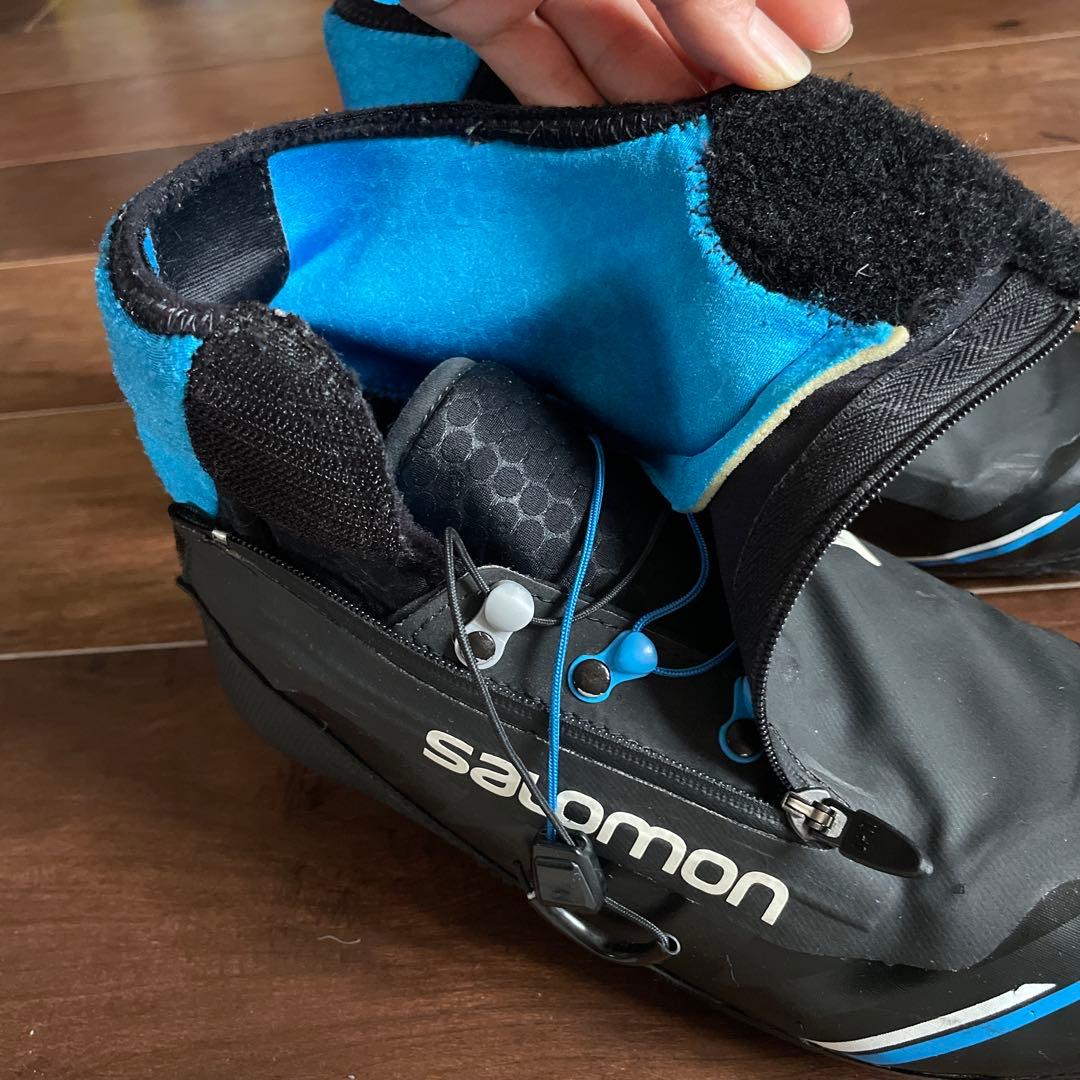 Salomon クロスカントリースキー用ブーツ 男性用ブラック/ブルー