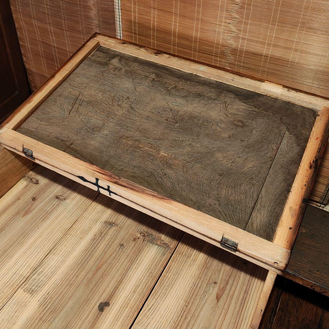 帳場机　文机　ライティングデスク　昭和レトロ　古家具