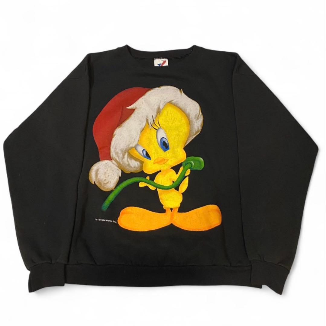 1994年　ルニートゥーン　トウィーティー　90s クリスマス　スウェット