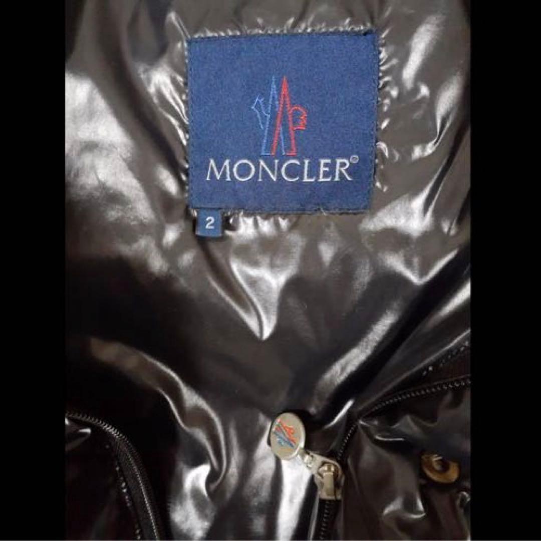 MONCLER ブラック ダウンジャケット サイズ2