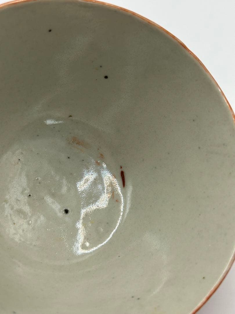 中国　清時代　珊瑚釉竹紋小杯2点　中国茶器　送料込み0315