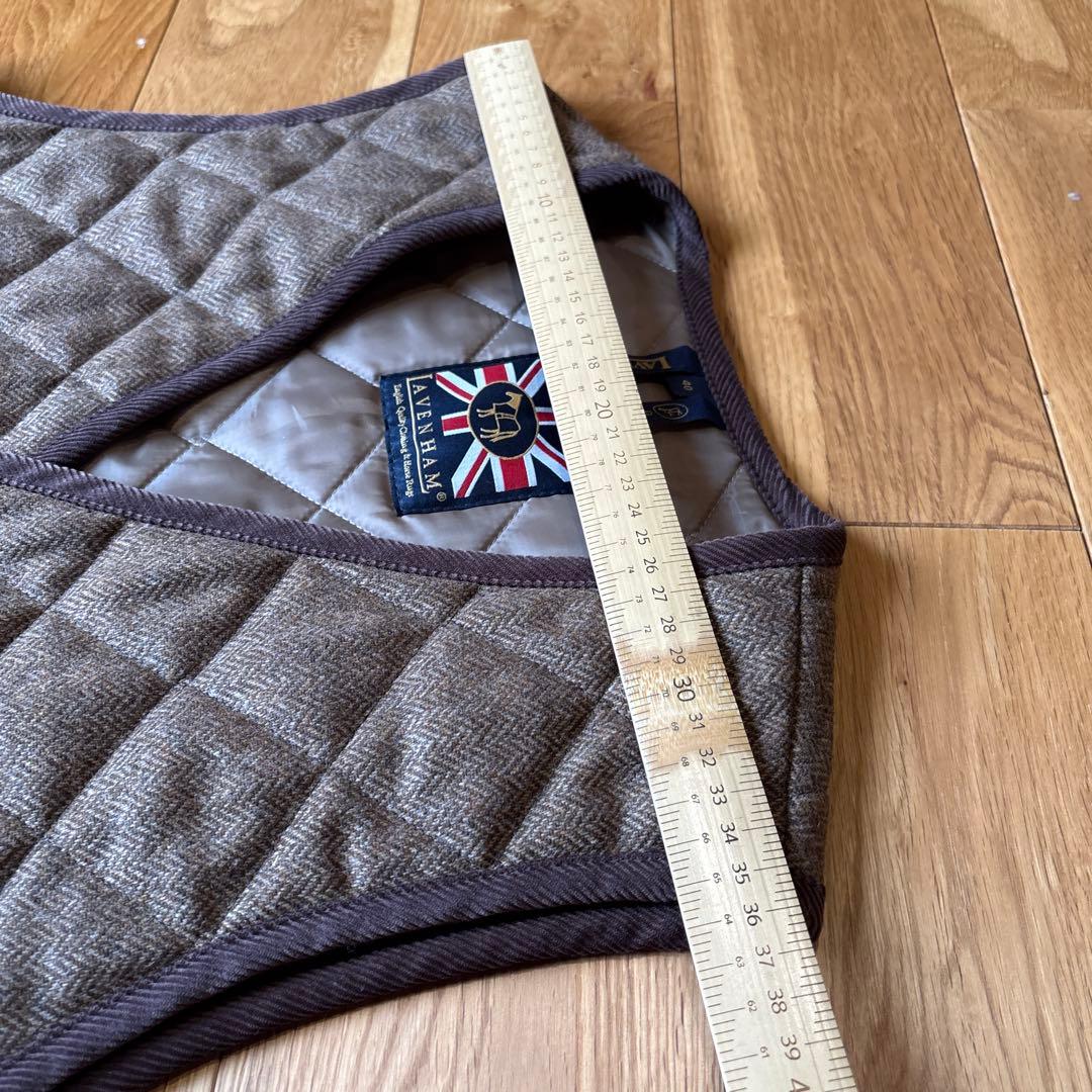 【希少】 ラベンハム　キルティングベスト（ウール）　定価35,000円程度