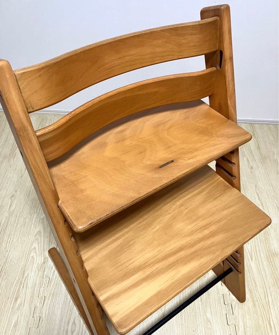 送料無料 ベビーガード付き ベビーチェア ストッケ トリップトラップ ナチュラル